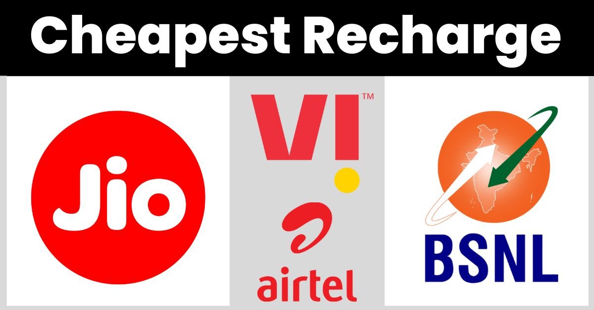 Cheapest Prepaid Plans in India 2025: Jio vs Airtel vs Vi vs BSNL
